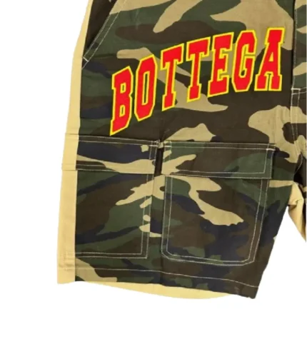 Bottega Desires Camo Cargo Shorts