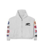 Bottega Desires Grey Patches Zip Tracksuit