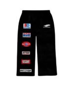 Bottega Desires Grey Patches Zip Tracksuit Black