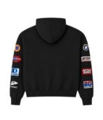 Bottega Desires Patches Zip Hoodie Black