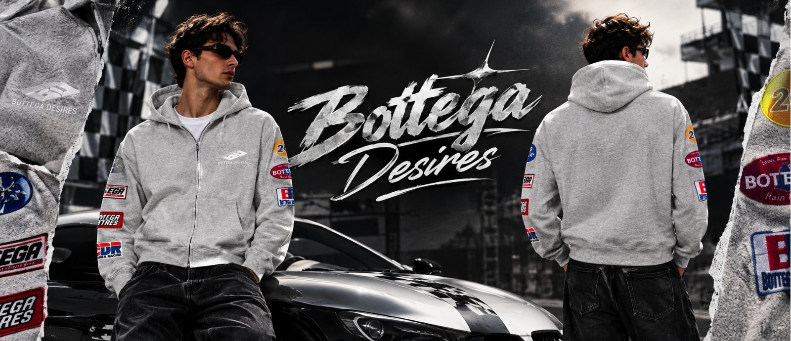 Bottega Desires Hoodie Modern Design for Effortless Style
